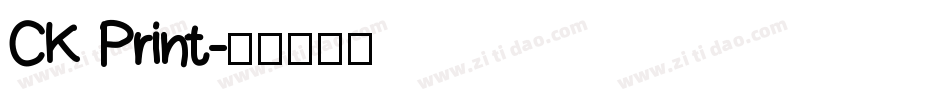 CK Print字体转换